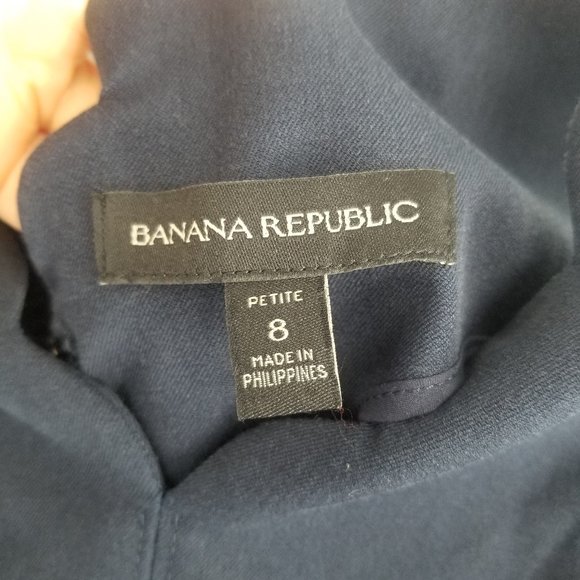 Banana Republic Scalloped Bi-Stretch Sheath Dress 8P - Picture 10 of 11